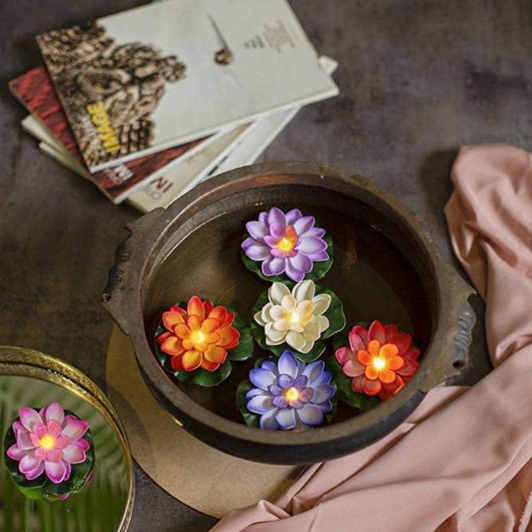 WaterLilies – Lotus Water Sensor Floating Candles