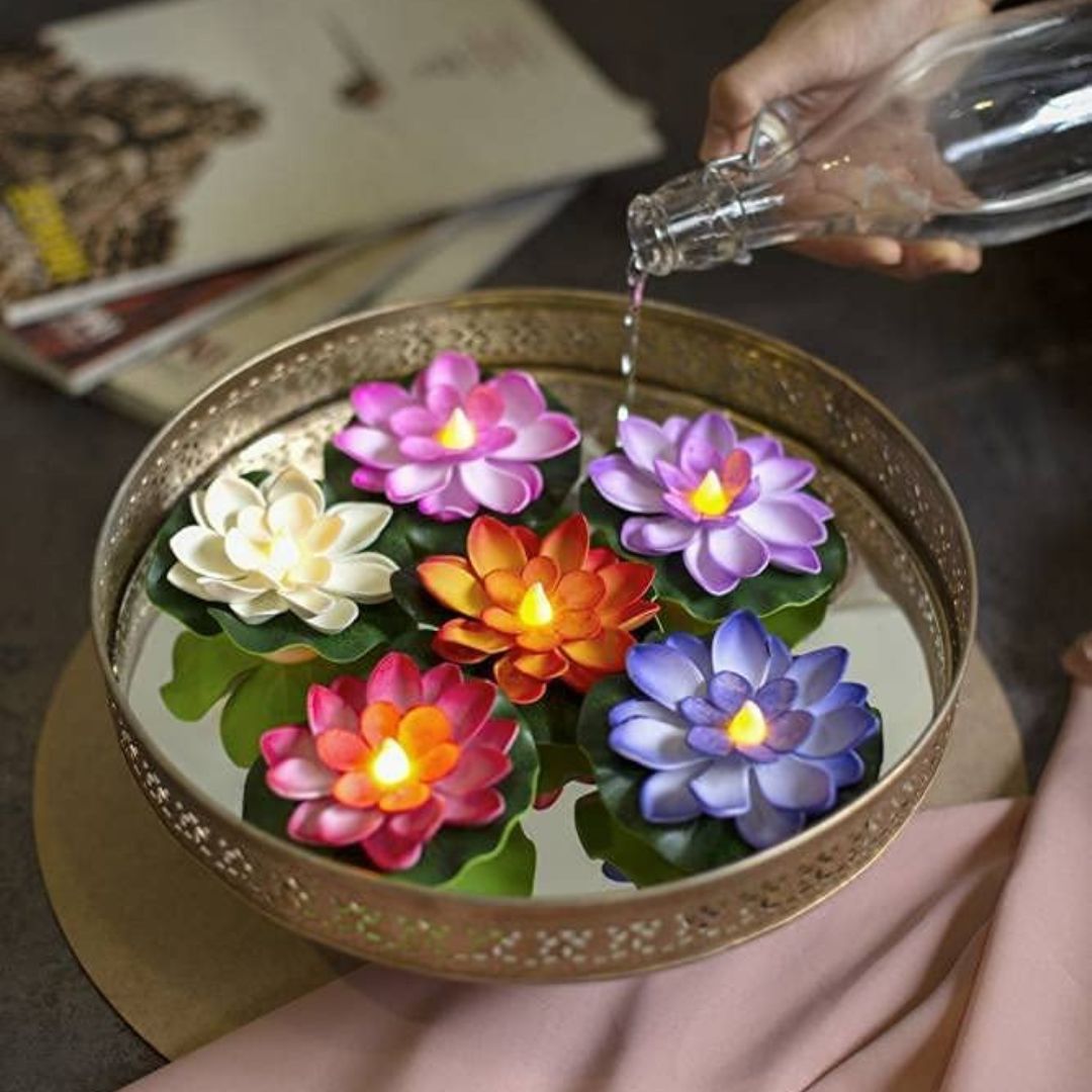 WaterLilies – Lotus Water Sensor Floating Candles