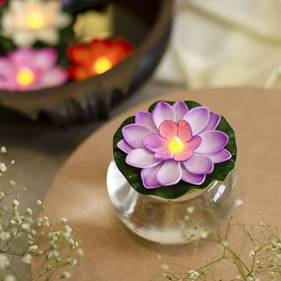 WaterLilies – Lotus Water Sensor Floating Candles